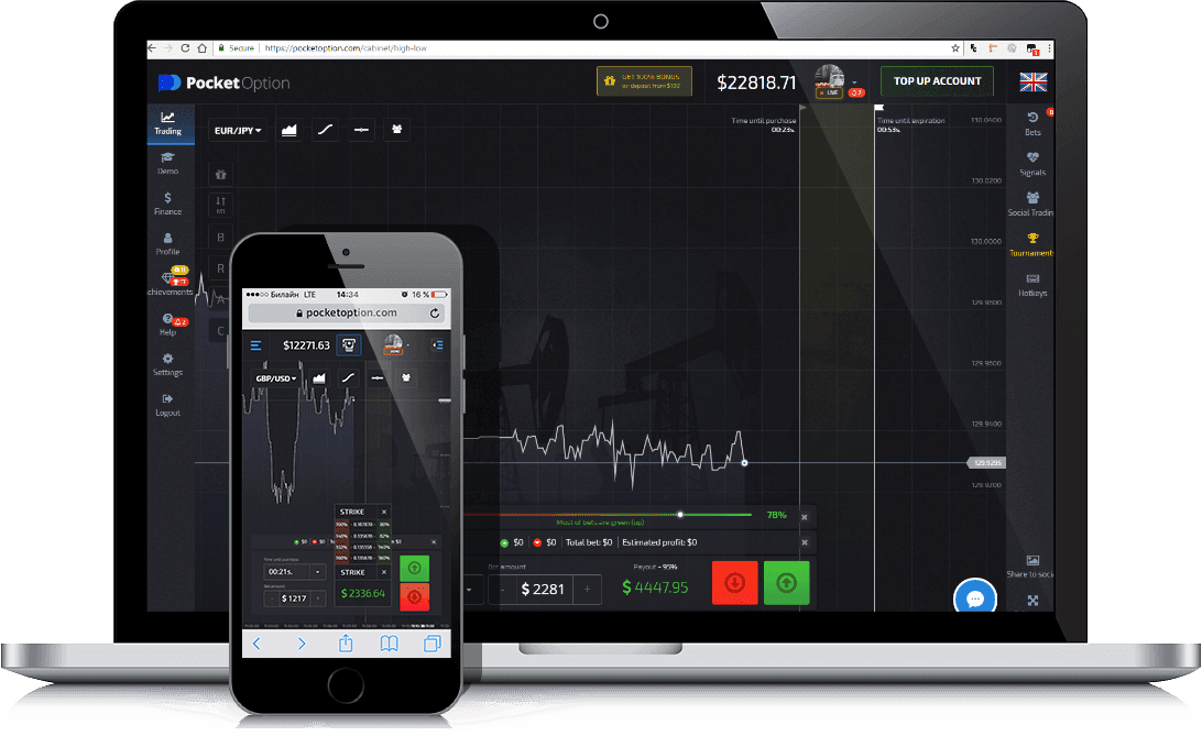 Comércio Móvel Pocket Option Comércio Móvel