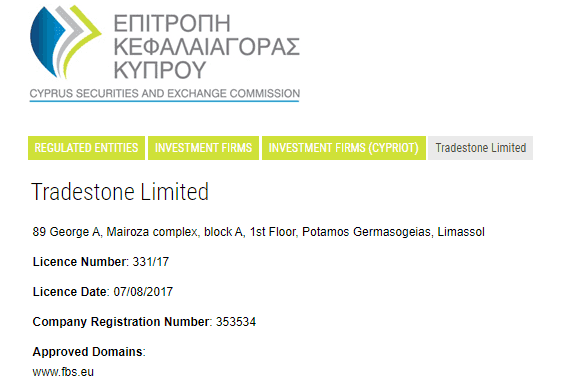 Licença FBS Licença FBS